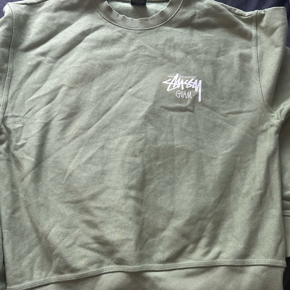 Stussy Sage Green Crewneck
